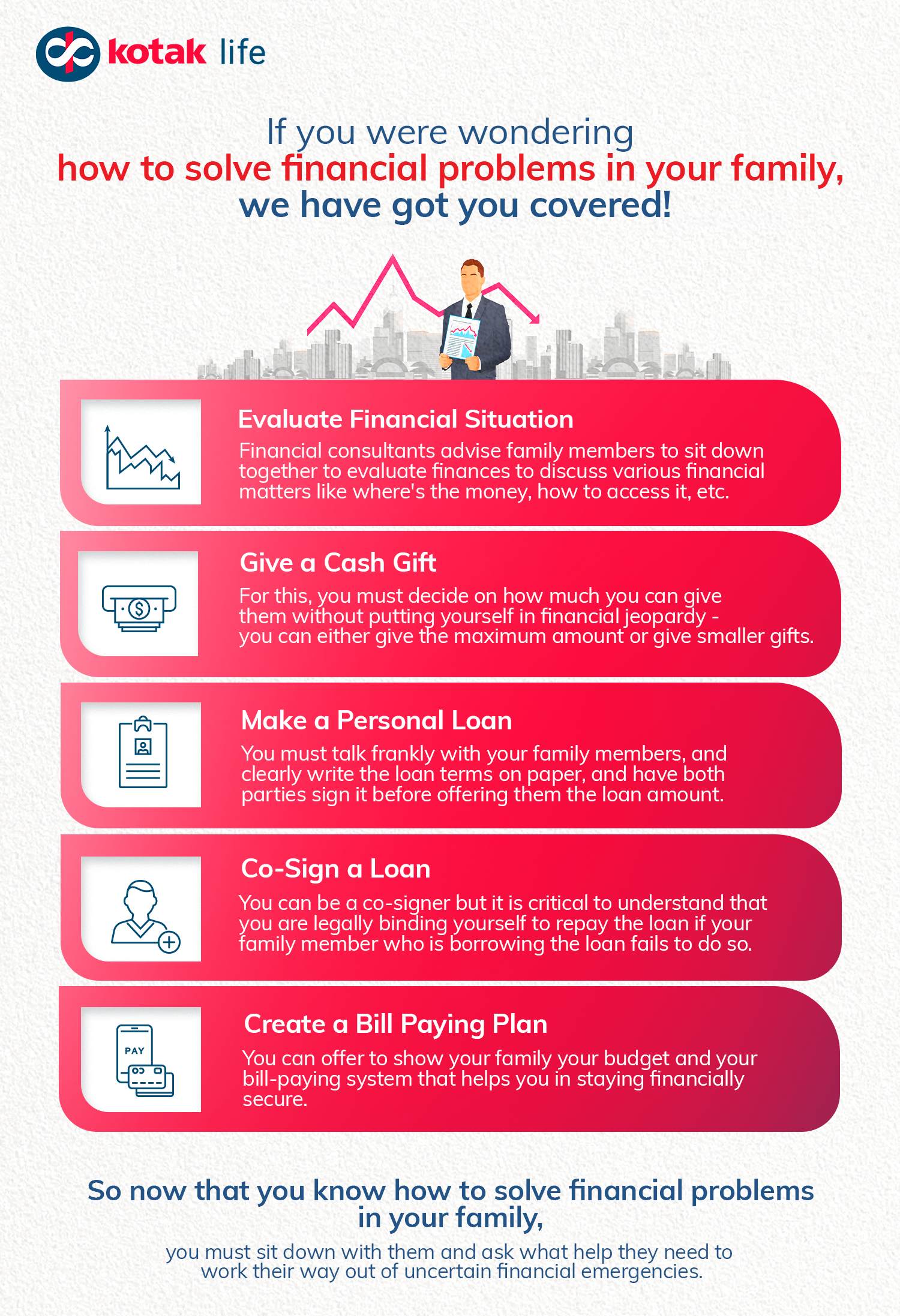 9 ways to help family members in financial trouble