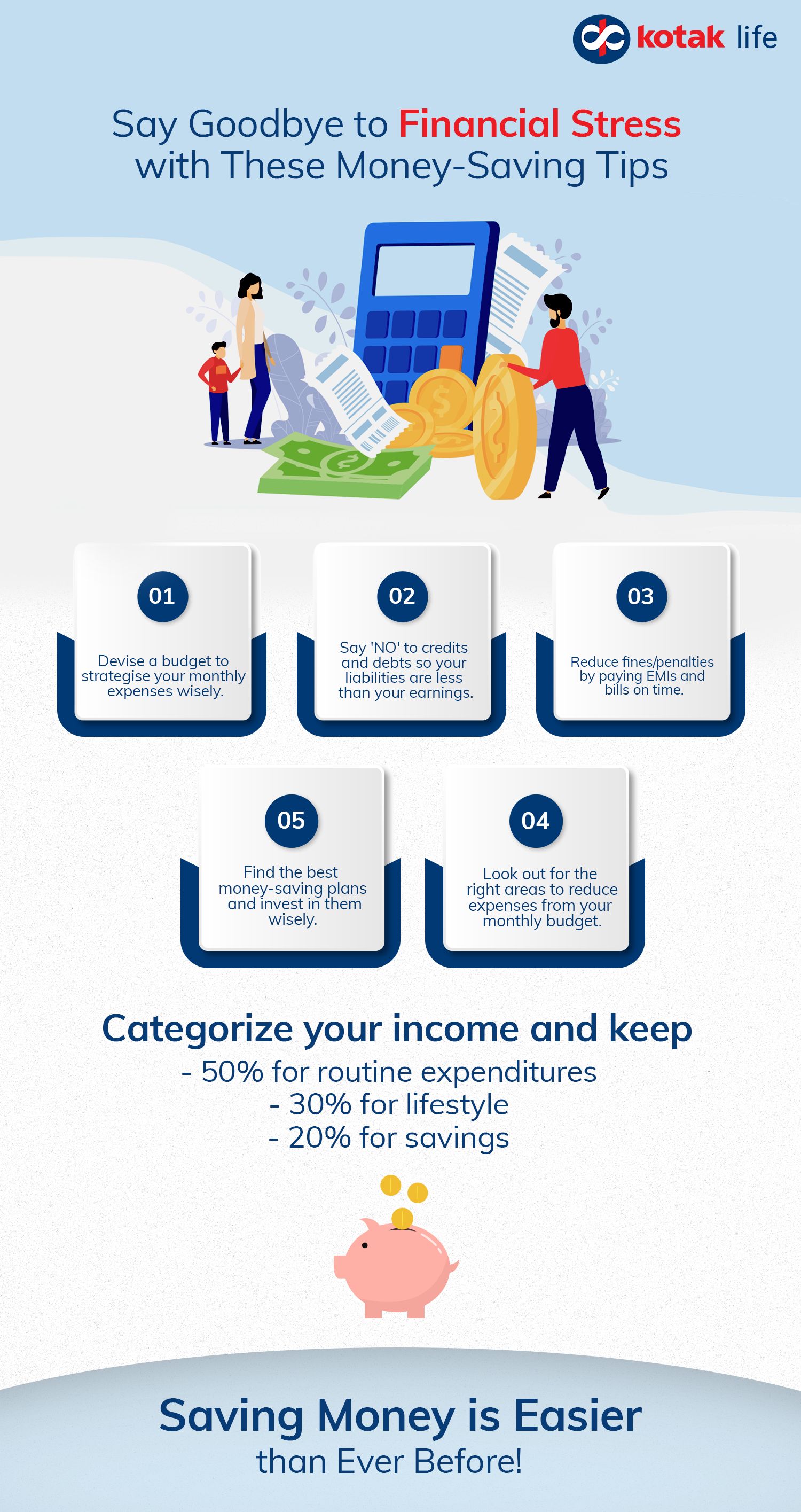 Money savings tips to reduce financial stress