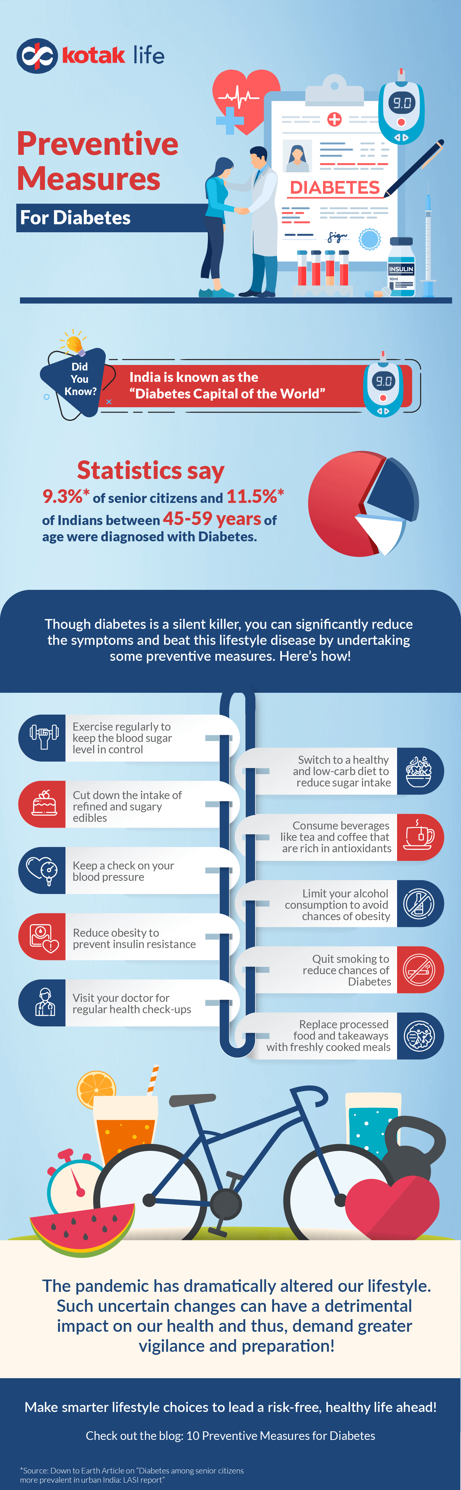 10 preventive measures for diabetes